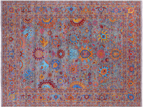 Grey Persian Tabriz Handmade Wool Rug - Manhattan Rugs