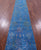 Blue Runner Persian Tabriz Hand-Knotted Wool & Silk Rug - Manhattan Rugs
