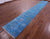Blue Runner Persian Tabriz Hand-Knotted Wool & Silk Rug - Manhattan Rugs