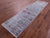 Grey Persian Tabriz Hand-Knotted Wool & Silk Runner Rug - Manhattan Rugs