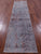 Grey Persian Tabriz Handmade Wool & Silk Runner Rug - Manhattan Rugs