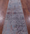 Grey Persian Tabriz Handmade Wool & Silk Runner Rug - Manhattan Rugs