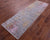 Grey Wool & Silk Persian Tabriz Handmade Runner Rug - Manhattan Rugs