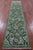 Green Persian Tabriz Handmade Wool & Silk Runner Rug - Manhattan Rugs