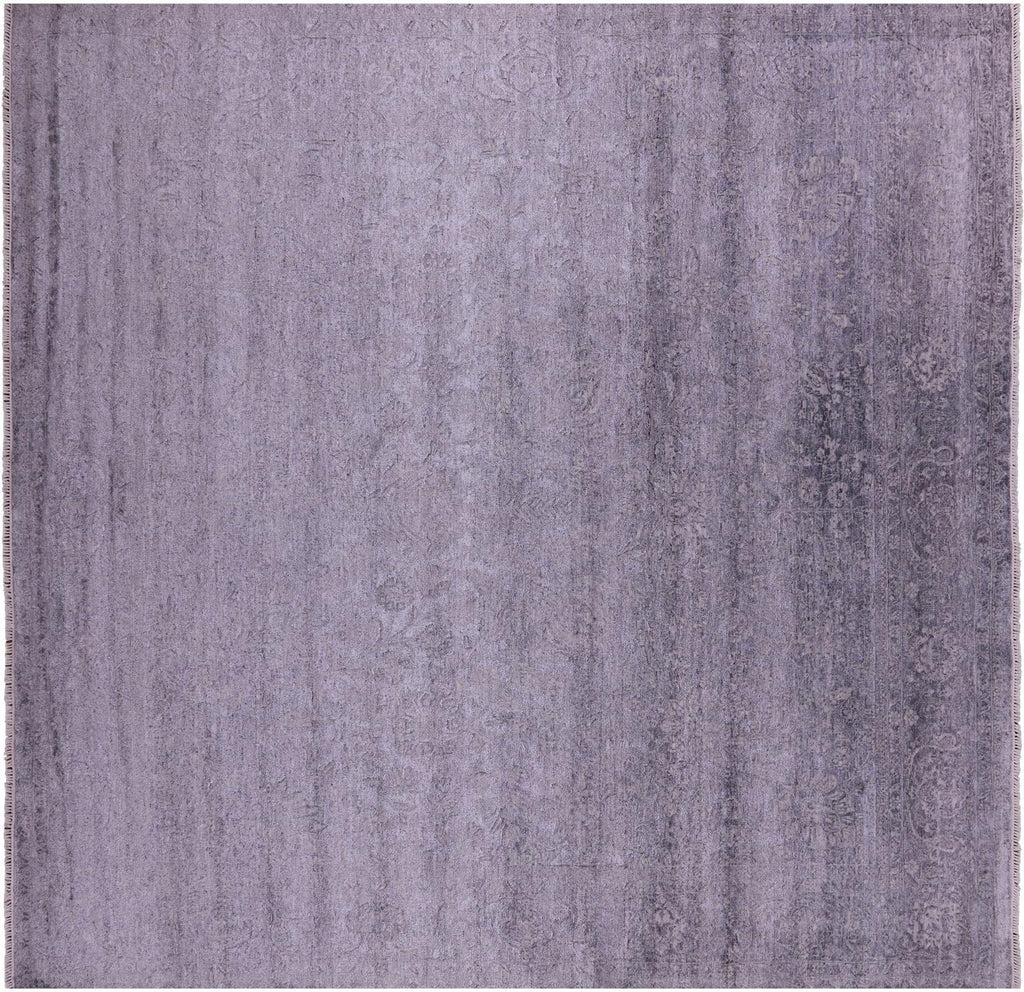 Hand-Knotted Square Persian Wool & Silk Rug - Manhattan Rugs