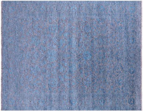 Grey Persian Tabriz Wool & Silk Hand-Knotted Rug - Manhattan Rugs