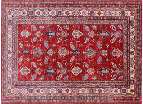Red Super Kazak Handmade Wool Rug - Manhattan Rugs