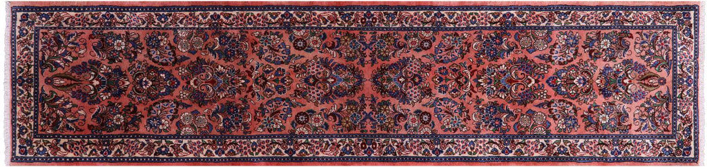 Persian Sarouk Hand-Knotted Wool Runner Rug - Manhattan Rugs