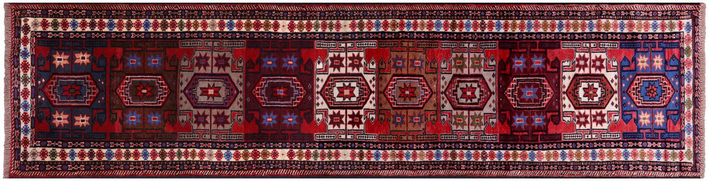 Persian Tribal Handmade Wool on Wool Runner Rug - Manhattan Rugs