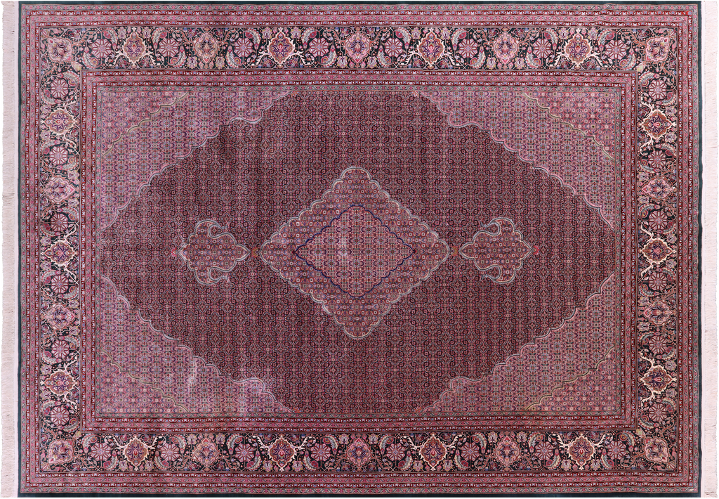Persian Tabriz Hand Knotted Wool & Silk Rug - Manhattan Rugs
