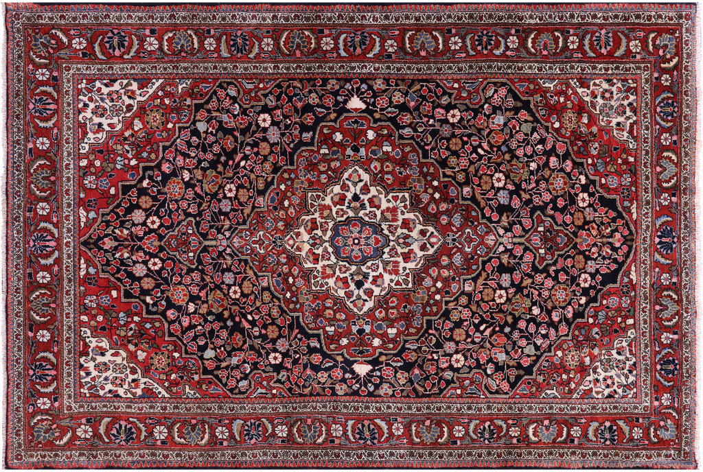 Black Persian Bijar Hand Knotted Wool Rug - Manhattan Rugs