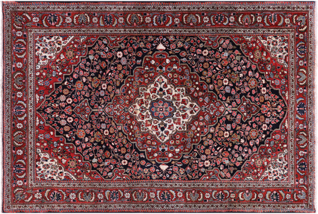 Black Persian Bijar Hand Knotted Wool Rug - Manhattan Rugs