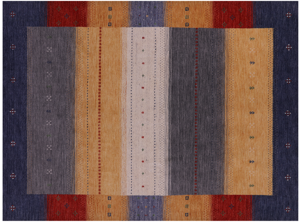 Tribal Persian Gabbeh Handmade Wool Rug - Manhattan Rugs