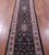 Black Persian Tabriz Handmade Wool & Silk Runner Rug - Manhattan Rugs