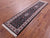 Black Persian Tabriz Handmade Wool & Silk Runner Rug - Manhattan Rugs