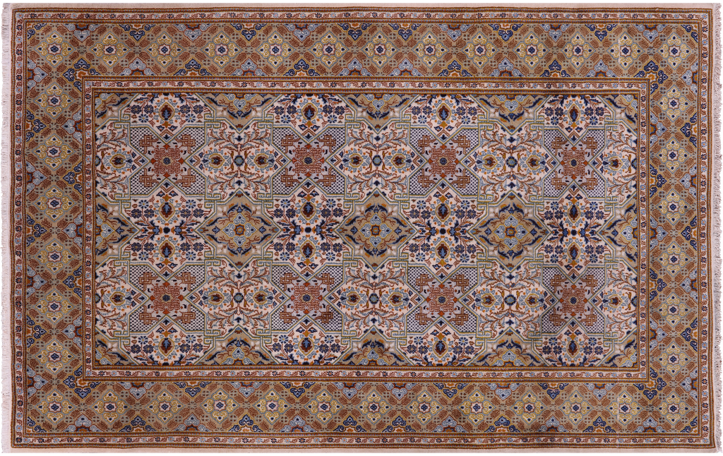 Fine Persian Kashan Handmade Wool Rug - Manhattan Rugs