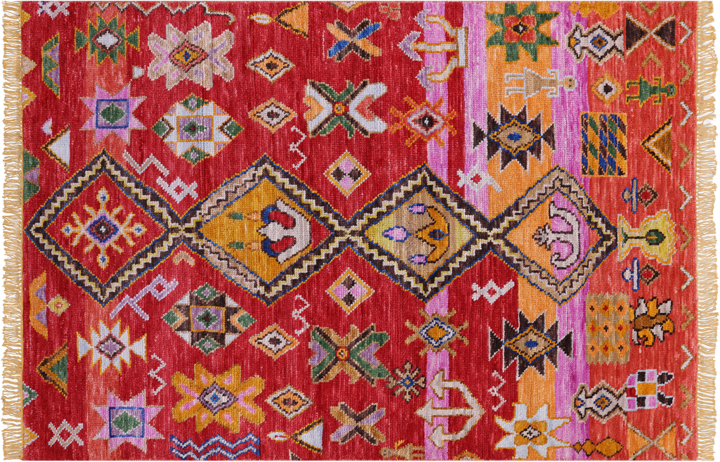 Moroccan Hand-Knotted Wool Rug - Manhattan Rugs