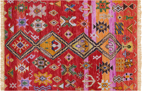 Moroccan Hand-Knotted Wool Rug - Manhattan Rugs