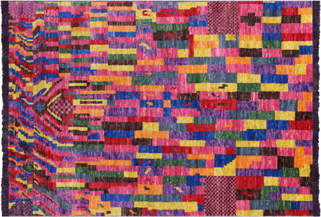 Moroccan Hand Knotted Wool Rug - Manhattan Rugs