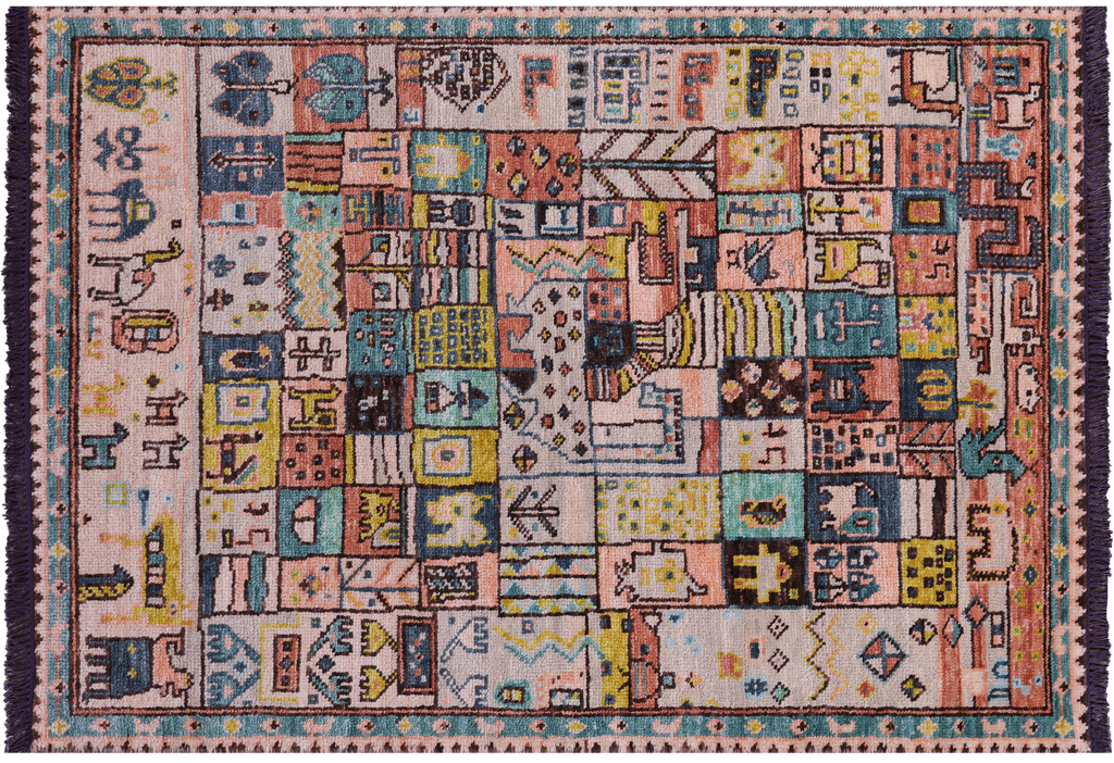 Moroccan Hand-Knotted Wool Rug - Manhattan Rugs