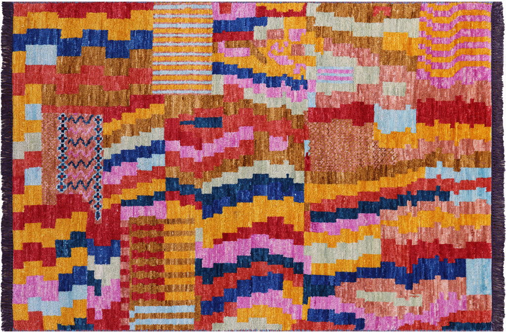 Moroccan Hand Knotted Wool Rug - Manhattan Rugs