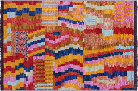 Moroccan Hand Knotted Wool Rug - Manhattan Rugs