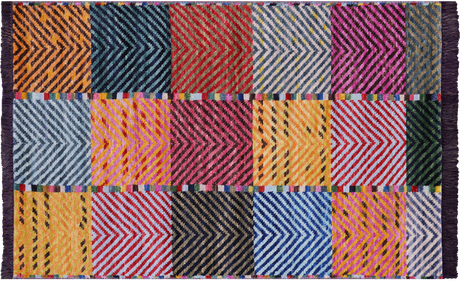 Hand-Knotted Moroccan Wool Rug - Manhattan Rugs