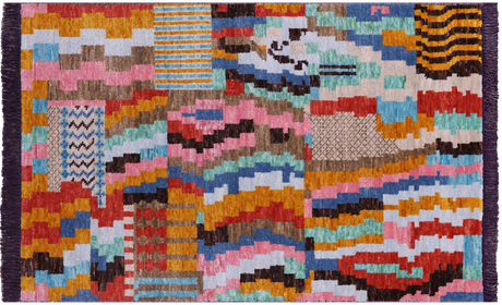 Hand-Knotted Moroccan Wool Rug - Manhattan Rugs