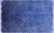 Blue Overdyed Signed Persian Tabriz Wool & Silk Hand-Knotted Rug 6' 4" X 10' 3" - Q23599