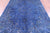 Blue Overdyed Signed Persian Tabriz Wool & Silk Hand-Knotted Rug 6' 4" X 10' 3" - Q23599