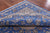 Blue 10' Square Persian Nain Hand Knotted Wool & Silk Rug - Q23600