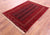 4' 4" X 5' 11" Red Bokhara Handmade Wool On Wool Rug - Q23604