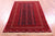 4' 4" X 5' 11" Red Bokhara Handmade Wool On Wool Rug - Q23604