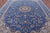 Blue 9' 9" X 14' 0" Persian Nain Handmade Wool & Silk Rug - Q23606