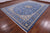 Blue 9' 9" X 14' 0" Persian Nain Handmade Wool & Silk Rug - Q23606