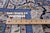 Blue 8' Square Persian Nain Hand Knotted Wool & Silk Rug - Q23608