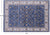 Blue 5' 10" X 9' 0" Persian Nain Handmade Wool & Silk Rug - Q23612