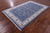 Blue 5' 10" X 9' 0" Persian Nain Handmade Wool & Silk Rug - Q23612