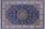 Blue Persian Nain Hand Knotted Wool & Silk Rug 5' 10" X 9' 0" - Q23613