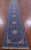 Blue 2' 9" X 18' 2" Persian Nain Hand Knotted Wool & Silk Runner Rug - Q23615