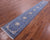 Blue 2' 9" X 18' 2" Persian Nain Hand Knotted Wool & Silk Runner Rug - Q23615