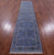 Blue 2' 9" X 12' 1" Persian Nain Handmade Wool & Silk Runner Rug - Q23616