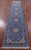 Blue Persian Nain Hand Knotted Wool & Silk Runner Rug 2' 7" X 14' 0" - Q23617