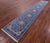 Blue Persian Nain Hand Knotted Wool & Silk Runner Rug 2' 7" X 14' 0" - Q23617