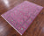 Pink Persian Nain Wool & Silk Handmade Rug 5' 11" X 9' 1" - Q23622