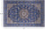 Blue 5' 10" X 9' 1" Persian Nain Hand Knotted Wool & Silk Rug - Q23623