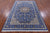 Blue 5' 10" X 9' 1" Persian Nain Hand Knotted Wool & Silk Rug - Q23623