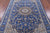 Blue 5' 10" X 9' 1" Persian Nain Hand Knotted Wool & Silk Rug - Q23623