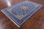 Blue 5' 10" X 9' 1" Persian Nain Hand Knotted Wool & Silk Rug - Q23623