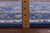 Blue 5' 10" X 9' 1" Persian Nain Hand Knotted Wool & Silk Rug - Q23623